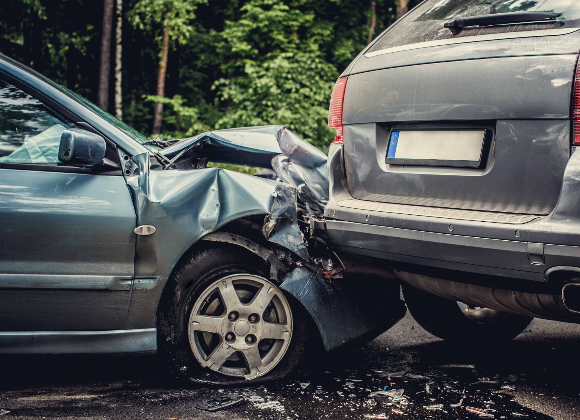 Accidente entre dos coches